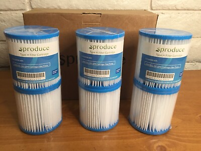 #ad 6 Pack Type H Filter Cartridges Replacement Swimming Pool Cartridges Sealed