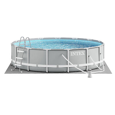 #ad #ad Intex 26723EH 15ft x 42in Prism Frame Above Ground Swimming Pool Set with Filter