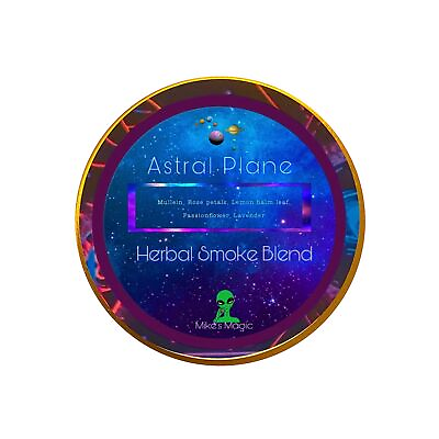 #ad Astral Plane Herbal Smoke Blend Organic Mullein Sacred Ceremonial Blend Nicot...