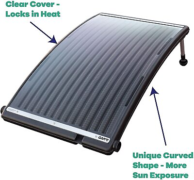 GAME 4721 BB SolarPRO Curve Solar Pool Heater compatible with Intex and Bestway