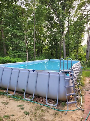 #ad Bestway Power Steel Above Ground Pool 31#x27;4quot; x 16#x27; x 52quot; plus other equipment