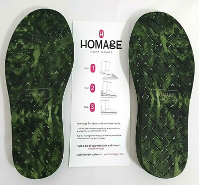 #ad Homage Womens Boot Wraps Green Camouflage Covers Size 9 Nordstrom