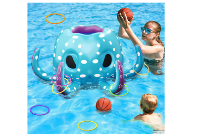 #ad Swimming Pool Basketball Hoop Water Pool Toys for Kids Octopus 3 8Year Old Learn