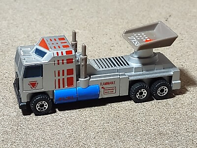 Vintage 1989 Matchbox Connectibles 3 Piece Racing Semi Truck Rig Minty