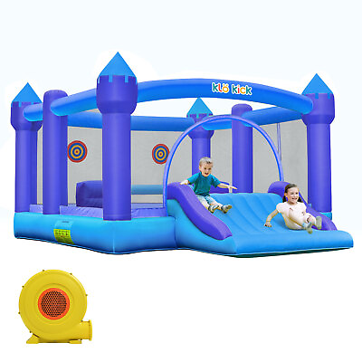 #ad 840D Giant Inflatable Slide Bounce House with Blower Jump Bouncer Kids 600lbs