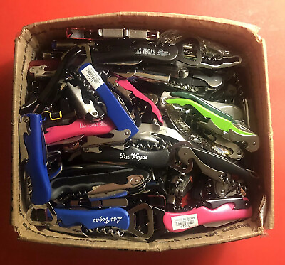 #ad LOT OF 100 CORKSCREWS...USED IN GOOD CONDITION.SATISFACTION GUARANTEED.