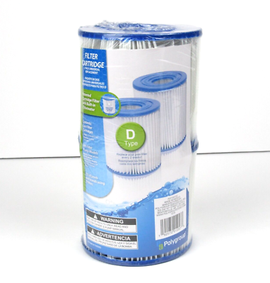 #ad #ad Polygroup Filter Cartridge Type D Two Filters Fits All Pools Using D Filters