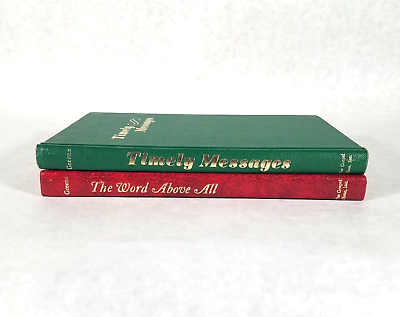 #ad Oliver B. Greene Lot of 2 Hardcovers THE WORD ABOVE ALL amp; TIMELY MESSAGES