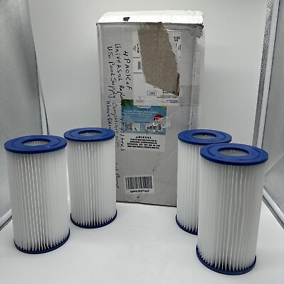 #ad U.S. Pool Supply 4 Pack of Universal Replacement Filter Cartridges Type A or C