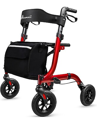 #ad #ad 8Inch Wheel Rollator Walkers for Seniors Folding Rollator Walker✅ Little Used