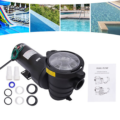 #ad #ad 1.5HP 1100W Swimming Pool Water Pump Above In Ground Motor Strainer 1.5quot; NPT US