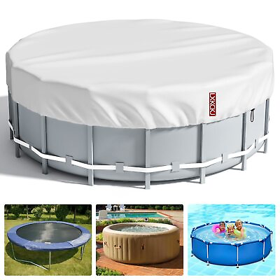 #ad 10 Ft Round Pool Cover Solar Covers for Above Ground Pools Summer Pool Cover ...