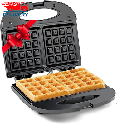 #ad Commercial Electric Non Stick Belgian Waffle Maker Iron For Breakfast Sandwiches
