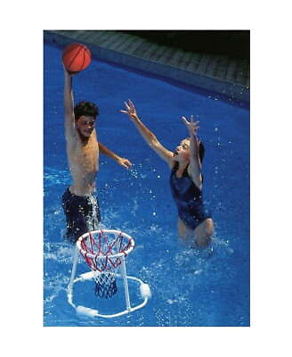 #ad Pool Basketball Hoop Floating Or Poolside Game With Real Feel Net amp; Float Foam