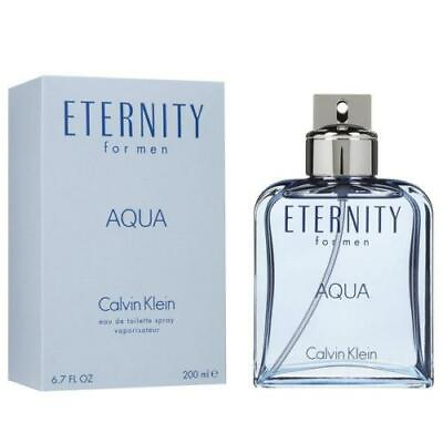 #ad ETERNITY AQUA by Calvin Klein 6.7 6.8 oz EDT Cologne for Men New In Box