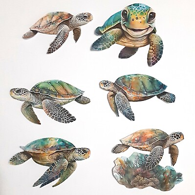 3D UPick Sea Turtles Scrapbook Card Embellishment 3617 1