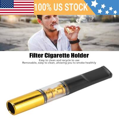 5pcs Portable Filter Cigarette Holder Reusable Smoke Tar Filter Cigarette Holder