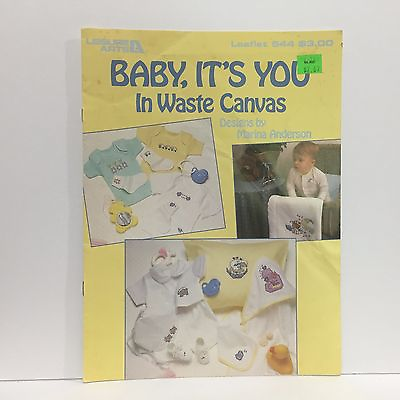 #ad Cross Stitch Patterns quot;Baby It#x27;s You in Waste Canvasquot; Leisure Arts #544