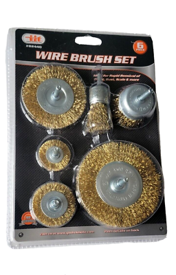 iiT wire brush set 6pc. Brass tool