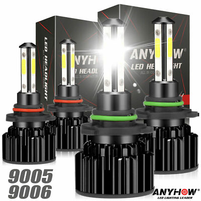 90059006 LED Combo COB LED Headlight Kit 360000LM Light Bulbs Hi Low Beam 6000K