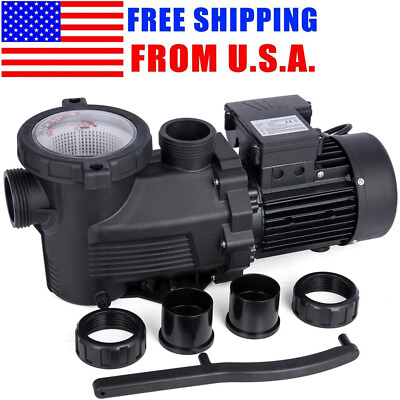 #ad 3.0HP Swimming Pool Pump Low Noise Commercial Pool Pump Motor w 2quot; thread NPT