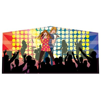 #ad Commercial Inflatable Art Panel Music Idol Vinyl Banner For 13x13 Bounce Houses