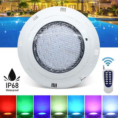 36W RGB Swimming LED Pool Lights AC12V underwater light IP68 Waterproof Lamp US