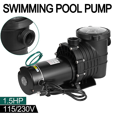 #ad 1.5HP Swimming Pool Pump Motor Hayward Replacement w Strainer In Above Ground