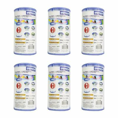 #ad Pool Replacement Filter Cartridge Type A or C Intex Pack of 6 Easy Set