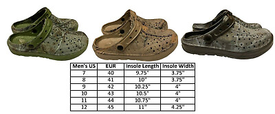 #ad Mens Clogs Slipper Nursing Garden Beach Sandals Camouflage Pool Shoes 7 12
