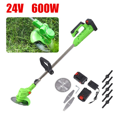 Electric Lawn Edger Cordless Grass String Trimmer Cutter2 Battery
