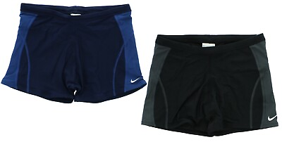 Nike Team Swim Shorts Men#x27;s Poly Square Leg Performance Swimwear TESS0053