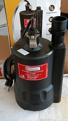 #ad New. Utilitech 1 3 HP Submersible Utility Pump # 0094086