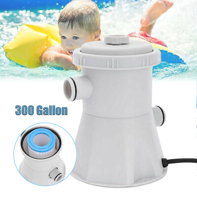 #ad Electric Swimming Pool Filter Pump Plastic 15W For Above Ground Pools Cleaning