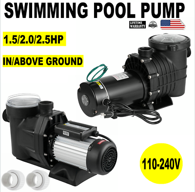 #ad #ad 115 230V 1.5 2.5HP In Above Ground Swimming Pool Pump Motor w Strainer basket