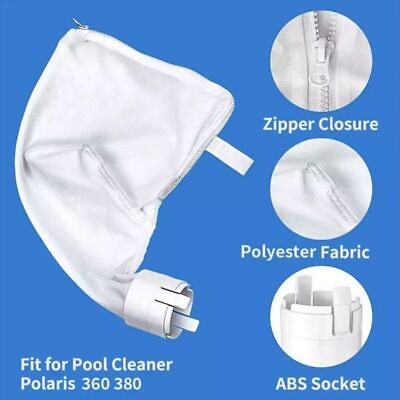 #ad #ad 2X Pool Cleaner Bag for Polaris 360 380 Filter Bag Swim Pool Filter Vacuum Bag
