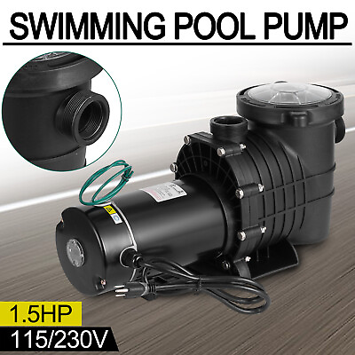 #ad 1.5HP Hayward Swimming Pool Pump Motor In Above Ground w Strainer Filter Basket