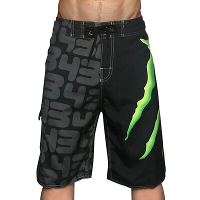 #ad #ad Monster Style Surf Beach Swimming Board Shorts Boardshorts Size 30 38 New