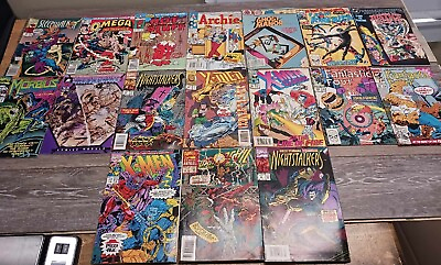 Vintage Comic Lot Of 17 Marvel DC And More 1970s 90s