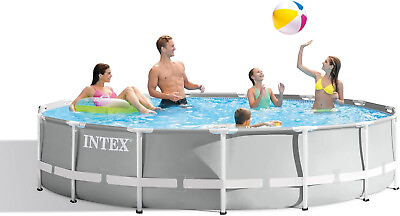 #ad #ad Intex 15#x27; x 42 quot; Prism Frame Above Ground Outdoor Backyard Swimming Pool Set