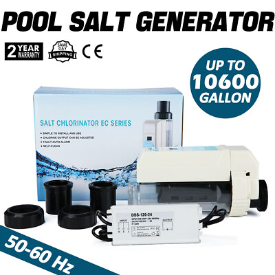 #ad 10600 Gal Salt Water Chlorinator salt cell compatible with Hayward pool supplies