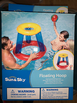 #ad #ad NEW SUN amp; SKY POOL BASKETBALL HOOP NET AND POOL BALL KIDS FLOATING HOOP 28.3quot;