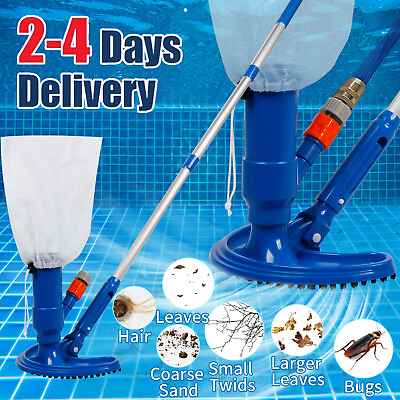 #ad Swimming Pool Spa Suction Vacuum Brush Head Cleaner Cleaning Kitamp;Telescopic Pole