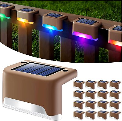 #ad 1 24Pcs Solar Pool Side Lights Color Changing Waterproof Light up Swimming Pool
