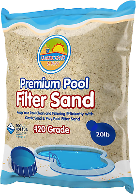 #ad Swimming Pool Filter Sand for above amp; Inground Pools 20 Lbs Supports Residential
