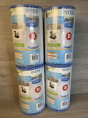 #ad Lot of 4 Intex 29005E Swimming Pool Filter Cartridges Type B