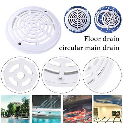 #ad 8quot; 20CM Pool Drain Cover Pool Master Drain Cover Universal Fit ABS Drain Cover