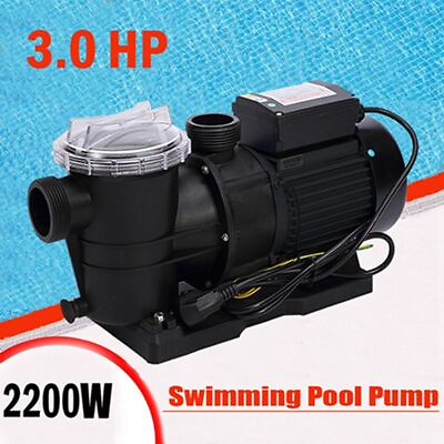 3.0HP Inground Swimming Pool Pump High Flo Pump 1 1 2quot; NPT with Large Strainer