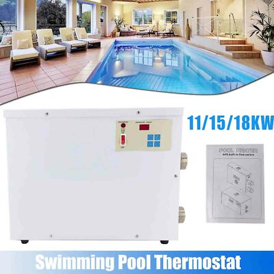 Electric Swimming Pool Water Heater Thermostat SPA Hot Tub Thermostat 11 15 18KW