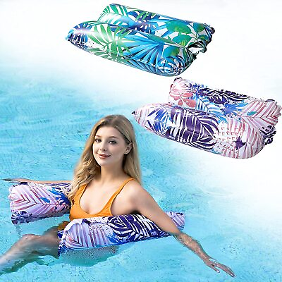 #ad Pool Floats Pool Floats Adult Size 2 Pack 4 in 1 Pool Floaties Green Pink